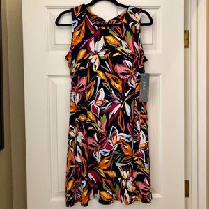Women's Tropical Print Sleeveless Dress, NEW! Perfect for Spring & Summer!